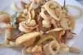 Assorted fried seafood Royalty Free Stock Photo