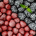 Assorted frozen berries background Royalty Free Stock Photo