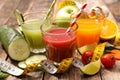 Assorted fruit juice Royalty Free Stock Photo