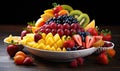 Assorted Fruits in a Bowl