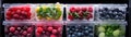 Assorted Fruits Packed Fridge Royalty Free Stock Photo