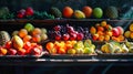 Assorted Fruits Packed in a Wooden Crate Royalty Free Stock Photo
