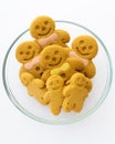 Assorted gingerbread men cookies