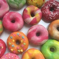 Assorted glazed donuts Royalty Free Stock Photo