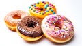 Assorted Glazed Doughnuts on Table