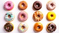 Assorted Glazed Doughnuts on Table