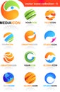 Assorted globe icons Royalty Free Stock Photo