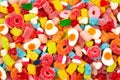 Assorted gummy candies. Top view. Jelly  sweets Royalty Free Stock Photo