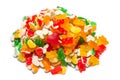 Assorted gummy candies. Top view. Jelly  sweets Royalty Free Stock Photo