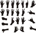 Assorted Hand Signals Royalty Free Stock Photo