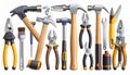 Assorted Hand Tools Hammers Pliers Wrenches and Brush Royalty Free Stock Photo