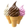 Assorted ice cream Royalty Free Stock Photo