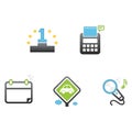 assorted icons. Vector illustration decorative design Royalty Free Stock Photo