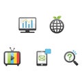assorted icons. Vector illustration decorative design Royalty Free Stock Photo