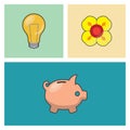 assorted icons. Vector illustration decorative design Royalty Free Stock Photo