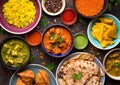 Assorted indian food Royalty Free Stock Photo