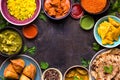 Assorted indian food Royalty Free Stock Photo