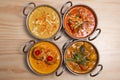 Assorted Indian food set