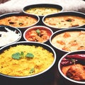 Assorted Indian recipes food various Royalty Free Stock Photo