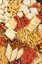 Assorted Italian Dried Pasta Collection Royalty Free Stock Photo