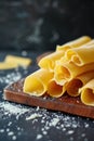 Assorted italian fresh pasta Royalty Free Stock Photo