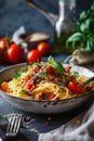 Assorted italian fresh pasta Royalty Free Stock Photo