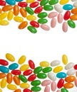 Assorted jelly beans background Royalty Free Stock Photo
