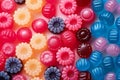 Assorted jelly beans. Colorful image great for backgrounds