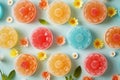 Assorted jelly beans. Colorful image great for backgrounds