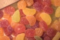 Assorted Jelly Fruit Candies Royalty Free Stock Photo