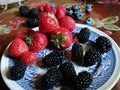 Assorted Berries for healthy living low carb life Royalty Free Stock Photo