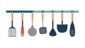 Assorted Kitchen Cooking Utensils Collection, vector design Generative AI Royalty Free Stock Photo