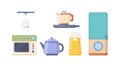 Assorted Kitchenware and Appliances Vector, vector design Generative AI Royalty Free Stock Photo