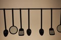 Assorted Kitchenware silhouettes Royalty Free Stock Photo