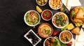 Assorted of lebanese food Royalty Free Stock Photo