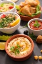 Assorted of lebanese food Royalty Free Stock Photo
