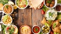 Assorted lebanese food Royalty Free Stock Photo