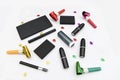 Assorted makeup items Royalty Free Stock Photo