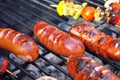 Assorted meat from chicken and pork and various vegetables Royalty Free Stock Photo