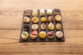 Assorted Mini Cupcakes: An Explosion of Miniature Flavors A Feast in Miniature Royalty Free Stock Photo