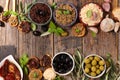 Mixed tapenade, mediteraneean appetizer Royalty Free Stock Photo