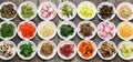 Assorted namul, korean food Royalty Free Stock Photo