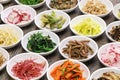 Assorted namul, korean food Royalty Free Stock Photo