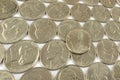 Assorted nickels Royalty Free Stock Photo