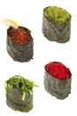 Assorted nigiri sushi Royalty Free Stock Photo