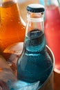 Assorted Organic Blue Craft Sodas Royalty Free Stock Photo