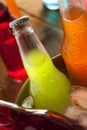 Assorted Organic Craft Sodas Royalty Free Stock Photo