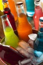 Assorted Organic Craft Sodas Royalty Free Stock Photo