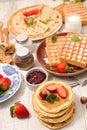 Assorted of pancake, crepe Royalty Free Stock Photo