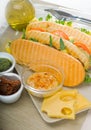 Assorted panini sandwich Royalty Free Stock Photo
